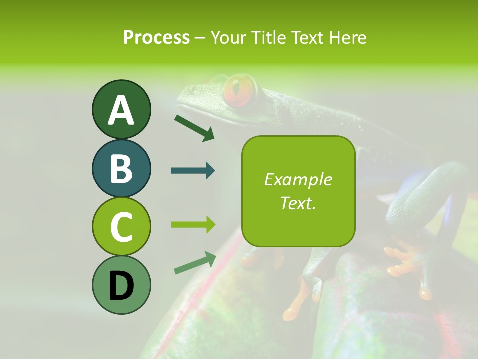 South America Horizontal Plant PowerPoint Template