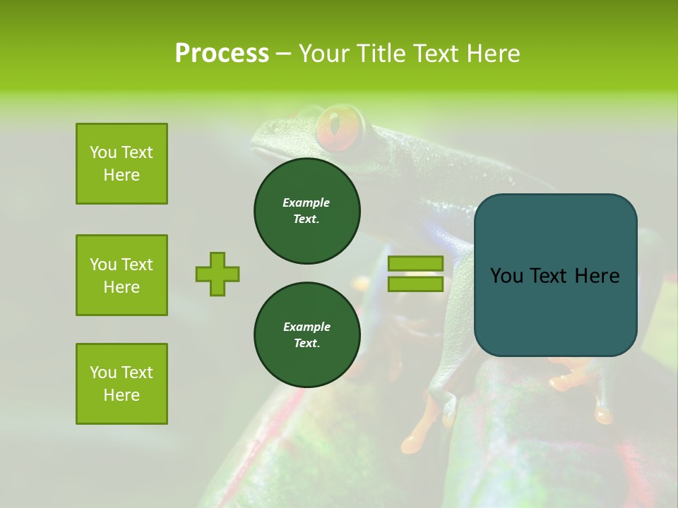South America Horizontal Plant PowerPoint Template