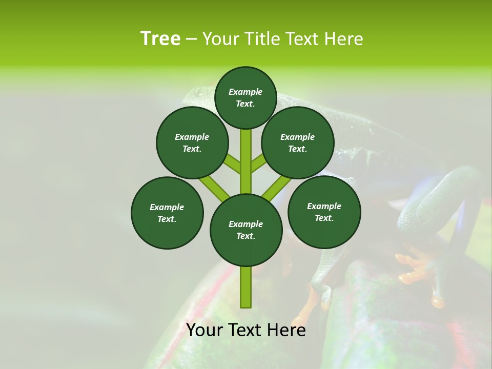 South America Horizontal Plant PowerPoint Template