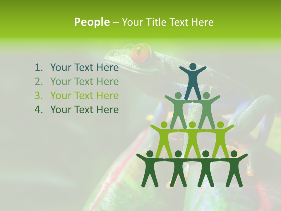 South America Horizontal Plant PowerPoint Template