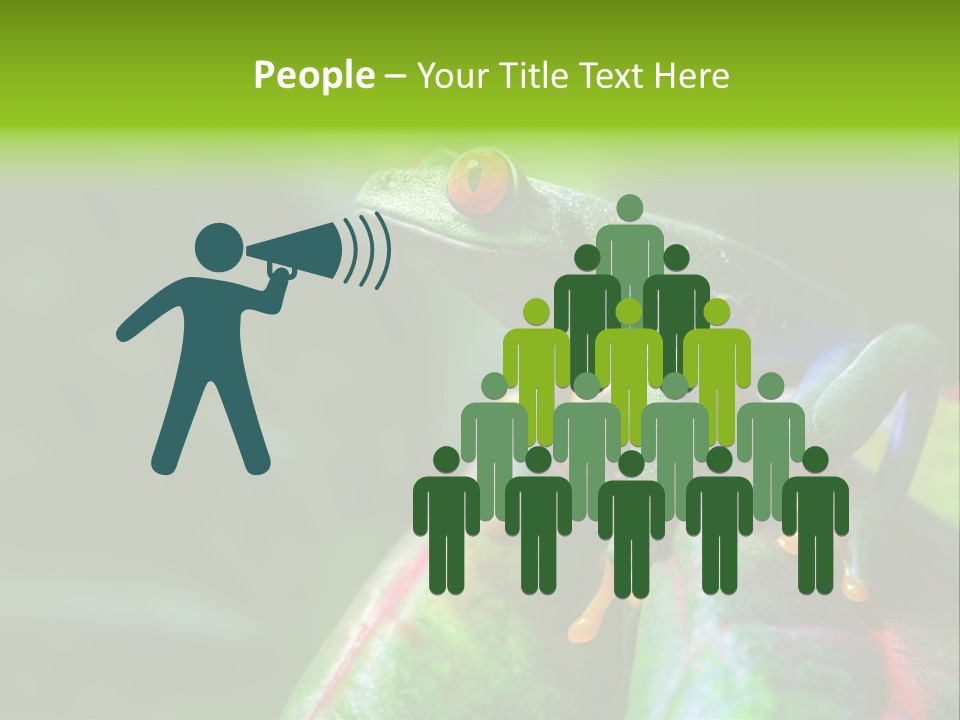 South America Horizontal Plant PowerPoint Template