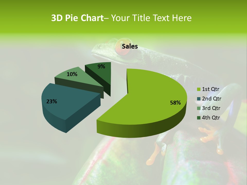 South America Horizontal Plant PowerPoint Template