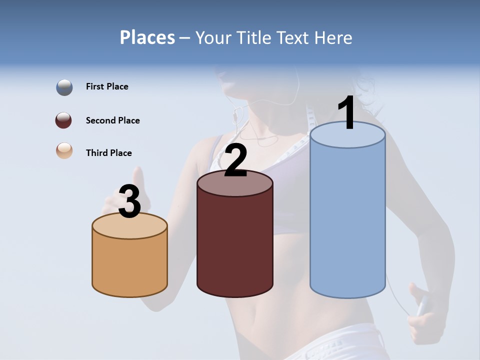 Woman Outside Sand PowerPoint Template