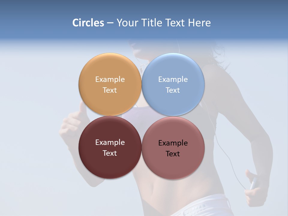 Woman Outside Sand PowerPoint Template