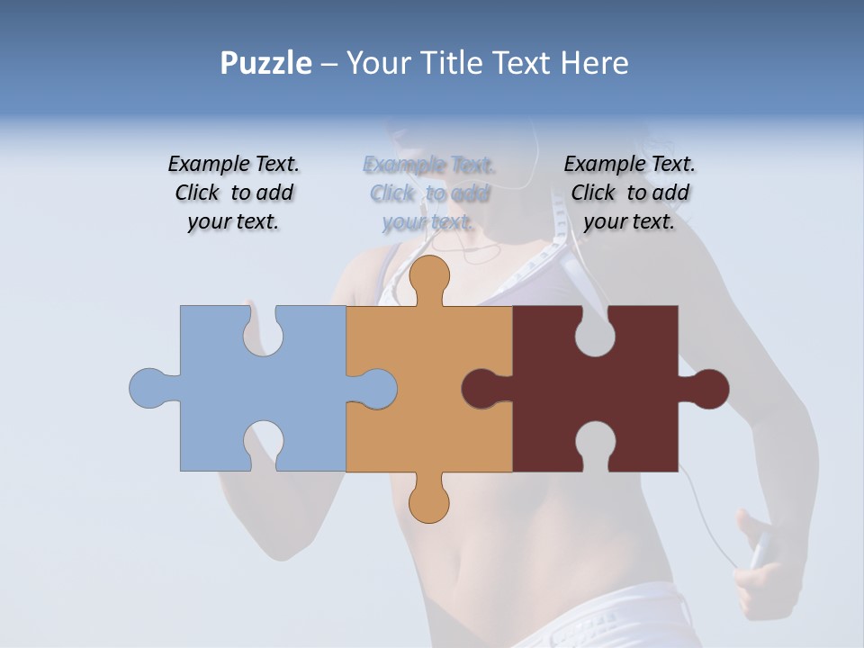 Woman Outside Sand PowerPoint Template