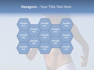 Woman Outside Sand PowerPoint Template