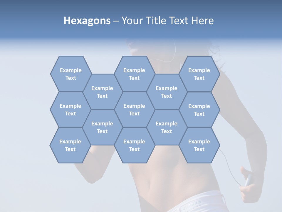 Woman Outside Sand PowerPoint Template