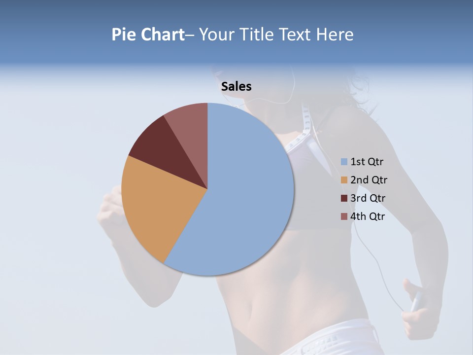 Woman Outside Sand PowerPoint Template