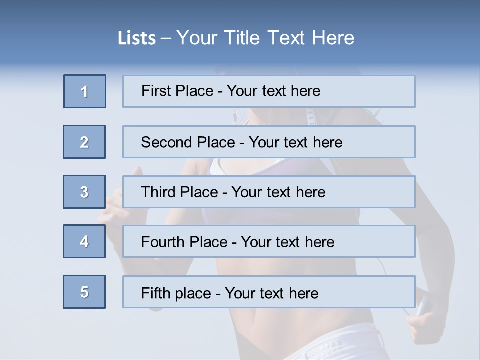 Woman Outside Sand PowerPoint Template