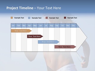 Woman Outside Sand PowerPoint Template