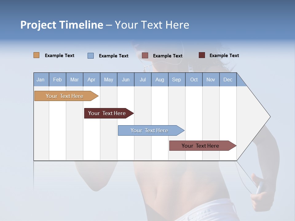 Woman Outside Sand PowerPoint Template