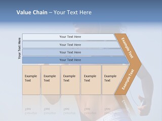 Woman Outside Sand PowerPoint Template