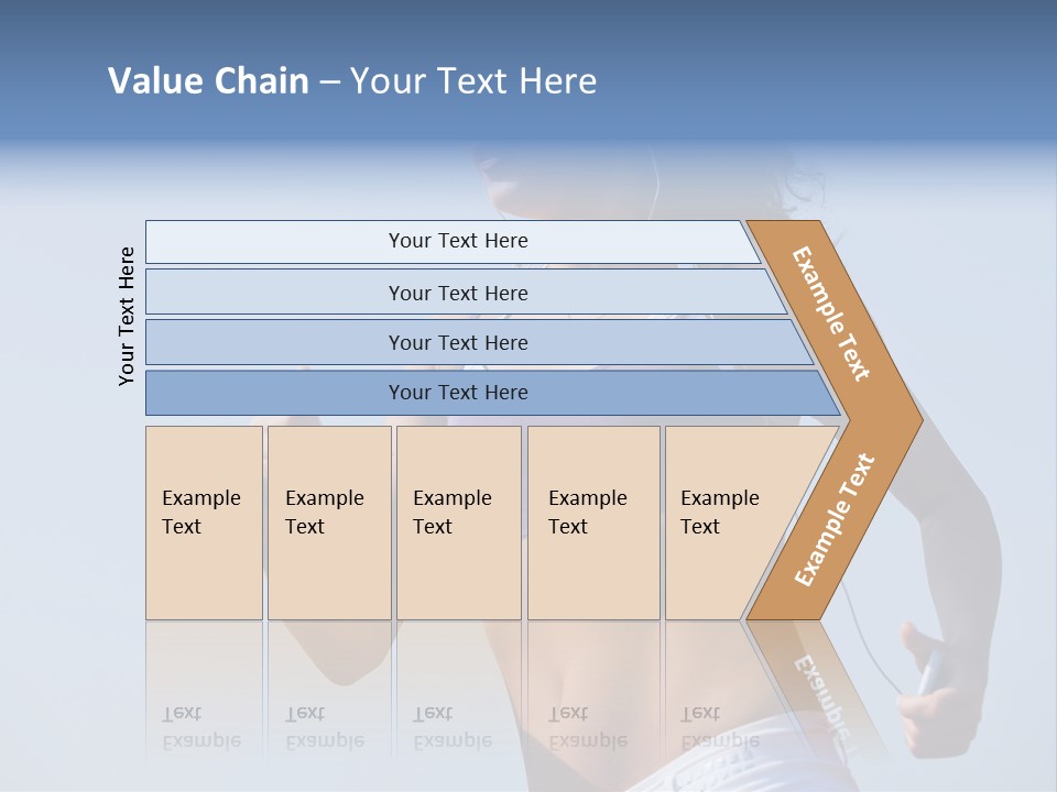 Woman Outside Sand PowerPoint Template