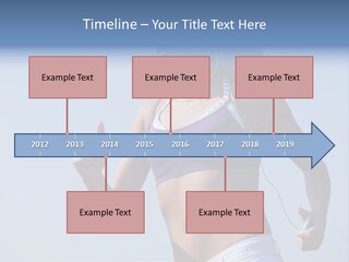 Woman Outside Sand PowerPoint Template