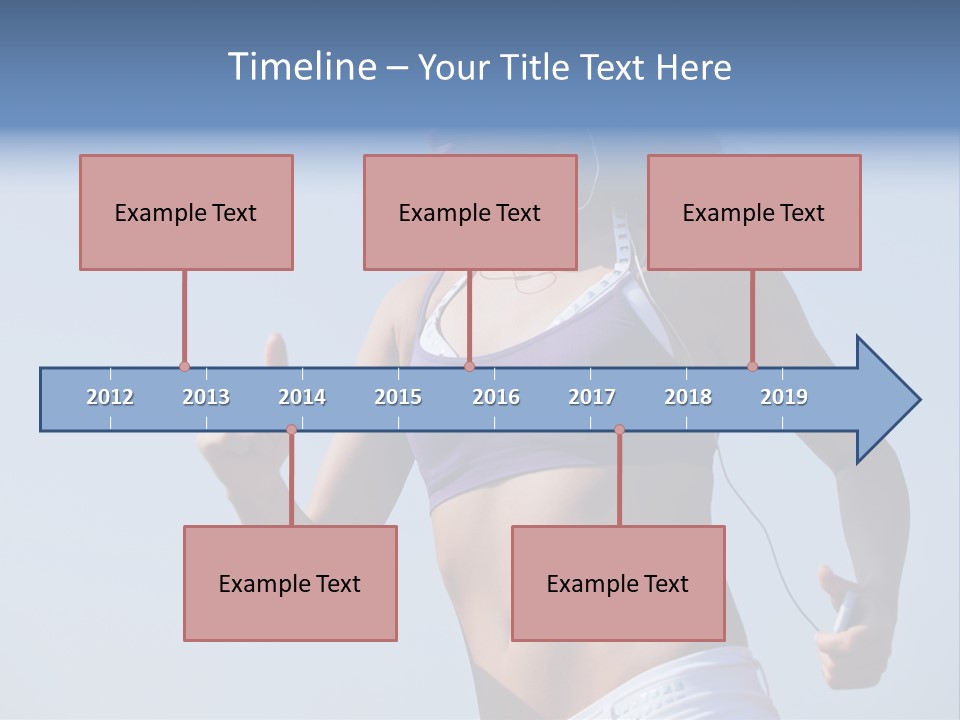 Woman Outside Sand PowerPoint Template