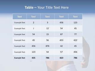 Woman Outside Sand PowerPoint Template