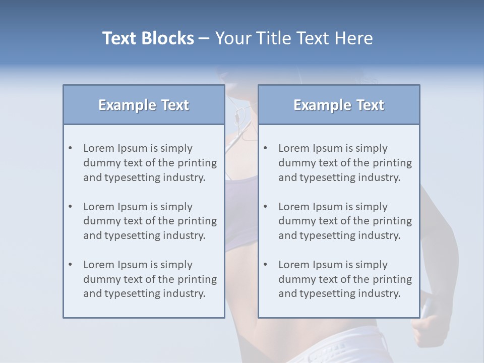 Woman Outside Sand PowerPoint Template