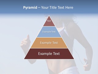 Woman Outside Sand PowerPoint Template