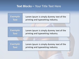 Woman Outside Sand PowerPoint Template