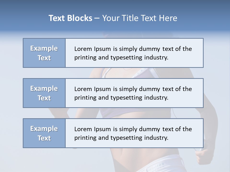 Woman Outside Sand PowerPoint Template