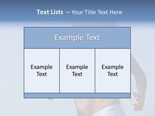 Woman Outside Sand PowerPoint Template