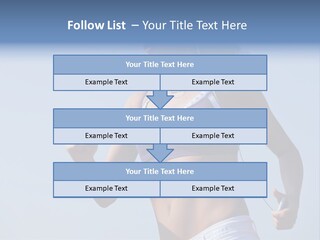 Woman Outside Sand PowerPoint Template