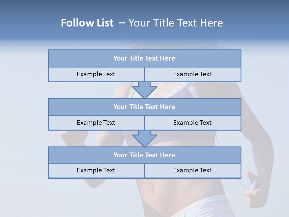 Woman Outside Sand PowerPoint Template