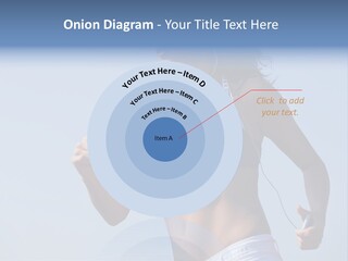 Woman Outside Sand PowerPoint Template