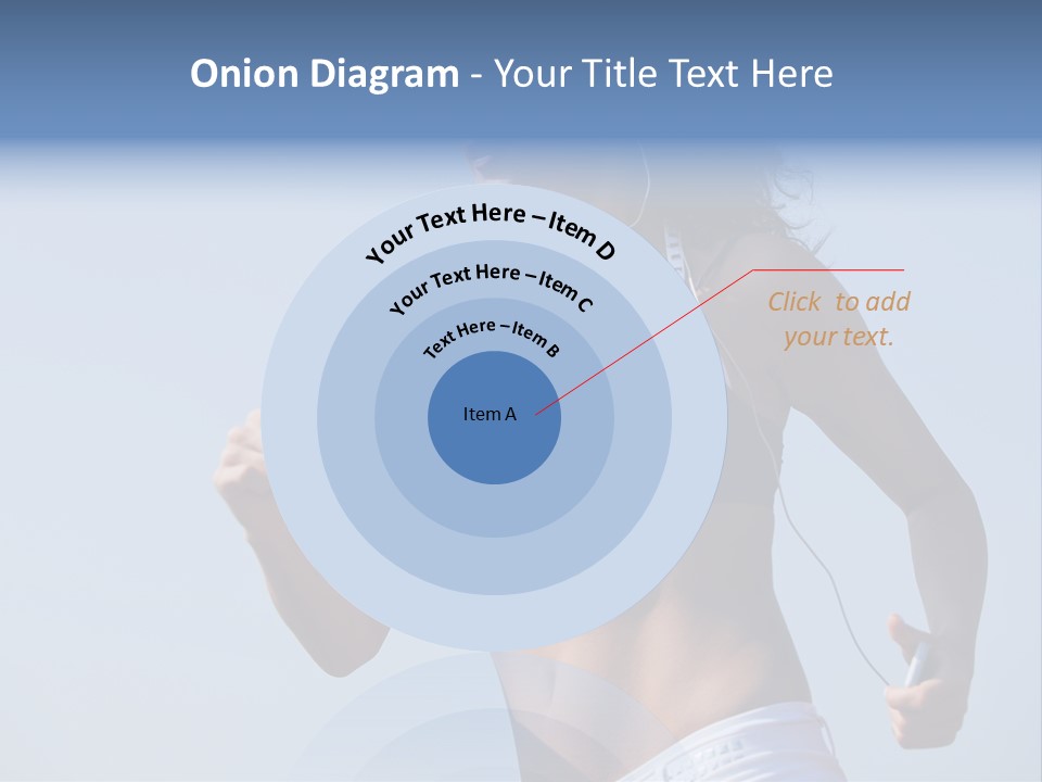 Woman Outside Sand PowerPoint Template