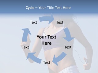 Woman Outside Sand PowerPoint Template