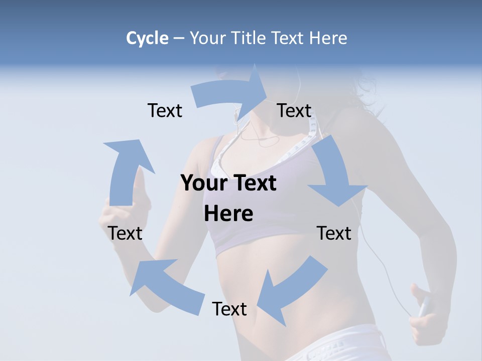 Woman Outside Sand PowerPoint Template