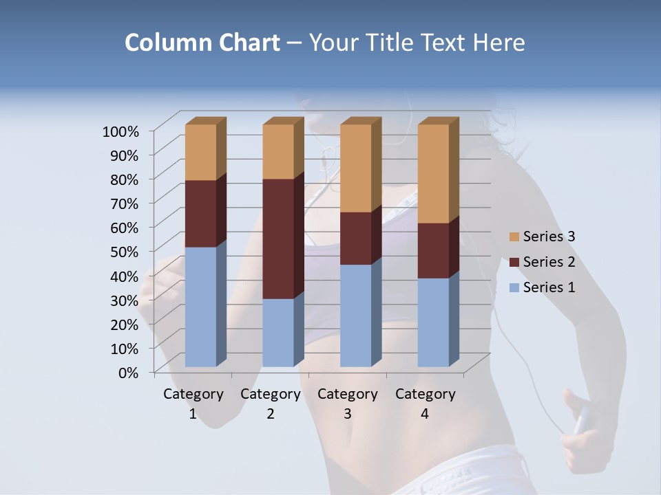 Woman Outside Sand PowerPoint Template