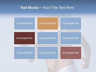 Woman Outside Sand PowerPoint Template