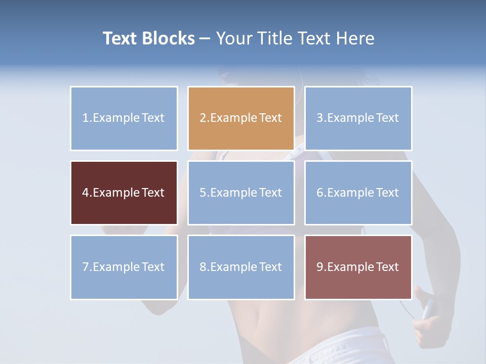 Woman Outside Sand PowerPoint Template