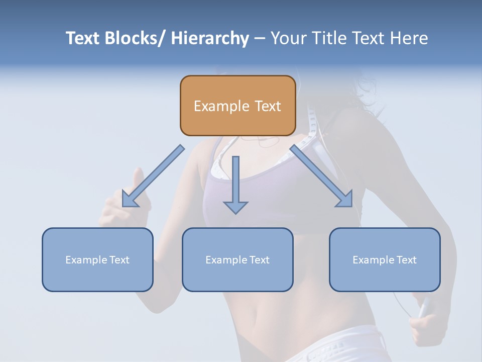 Woman Outside Sand PowerPoint Template