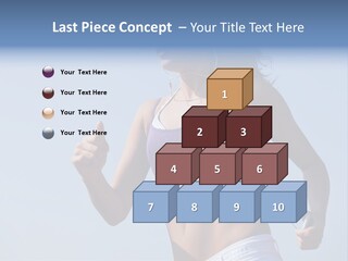 Woman Outside Sand PowerPoint Template