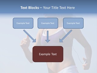 Woman Outside Sand PowerPoint Template