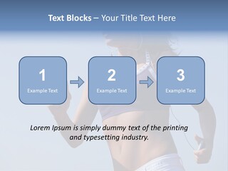 Woman Outside Sand PowerPoint Template