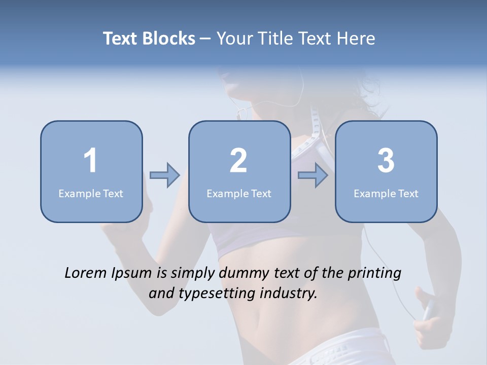 Woman Outside Sand PowerPoint Template