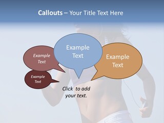 Woman Outside Sand PowerPoint Template