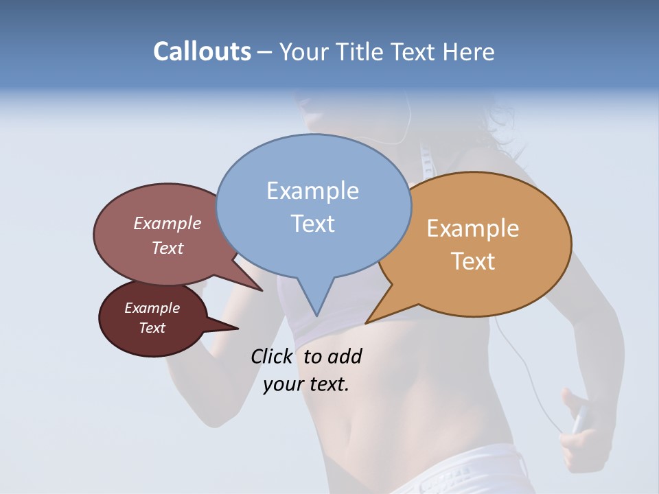 Woman Outside Sand PowerPoint Template