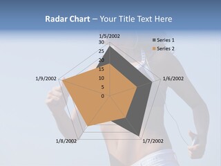 Woman Outside Sand PowerPoint Template