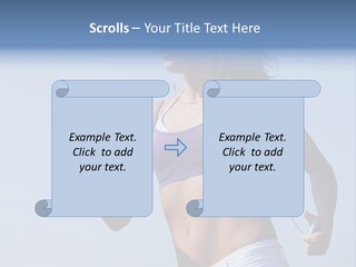 Woman Outside Sand PowerPoint Template