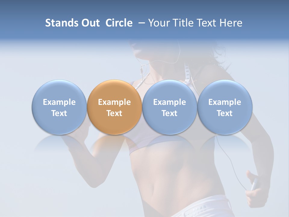 Woman Outside Sand PowerPoint Template