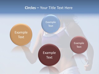 Woman Outside Sand PowerPoint Template