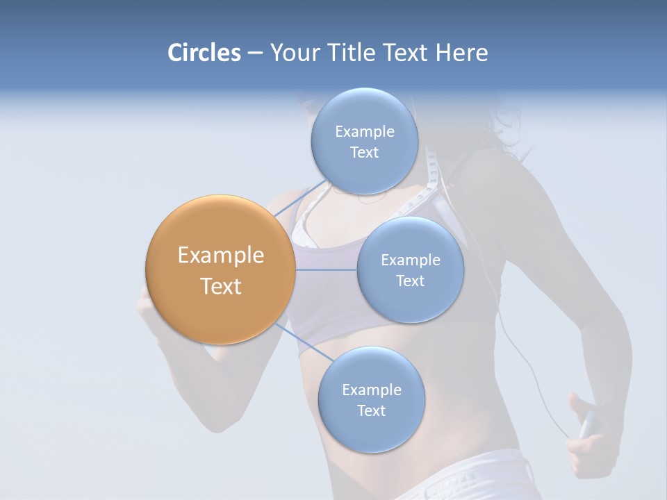 Woman Outside Sand PowerPoint Template