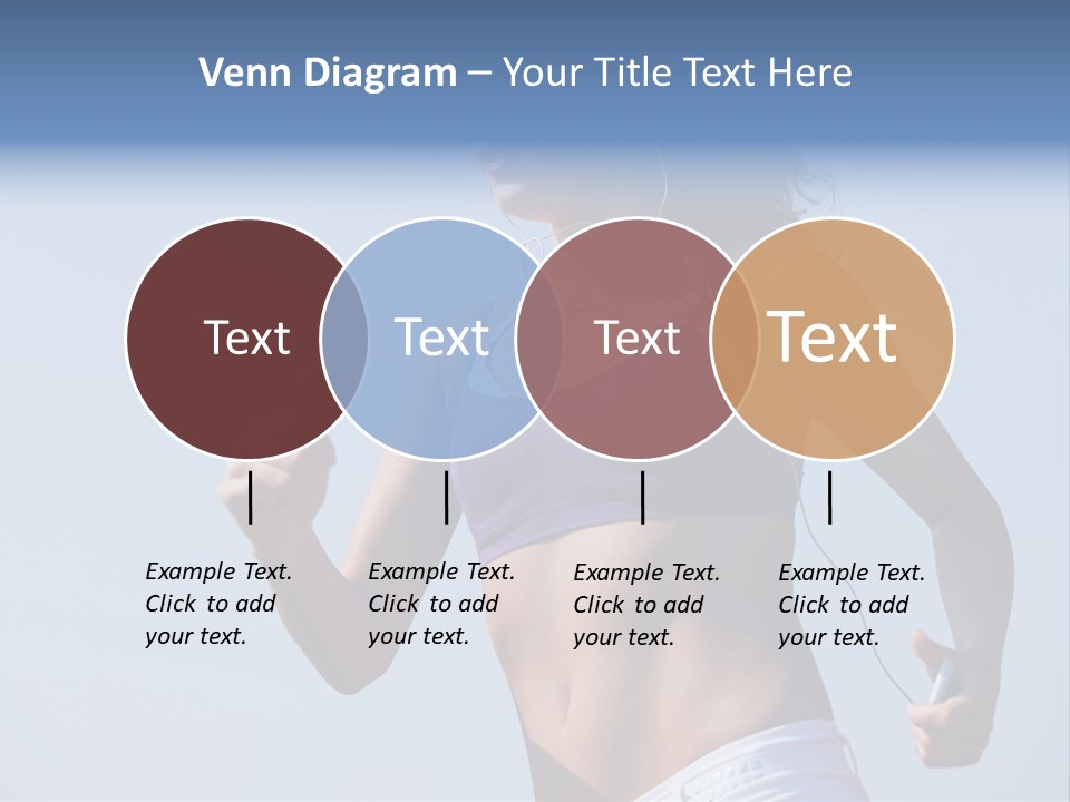 Woman Outside Sand PowerPoint Template