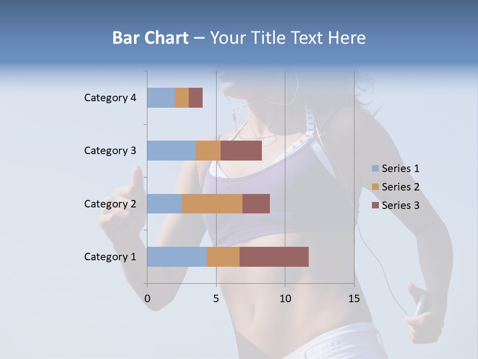 Woman Outside Sand PowerPoint Template