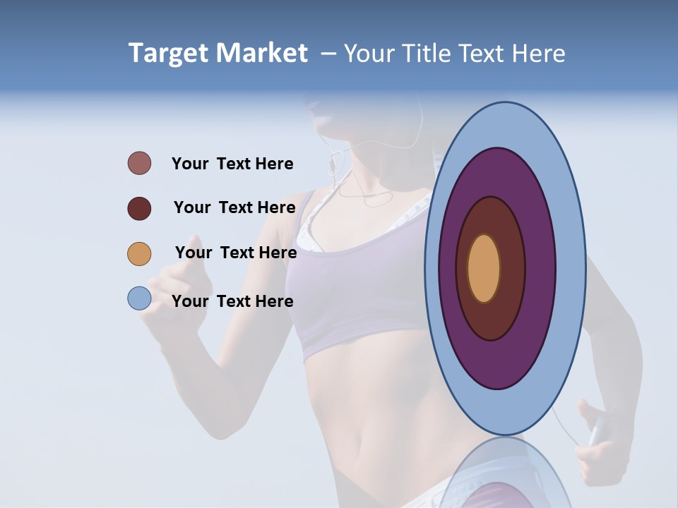 Woman Outside Sand PowerPoint Template