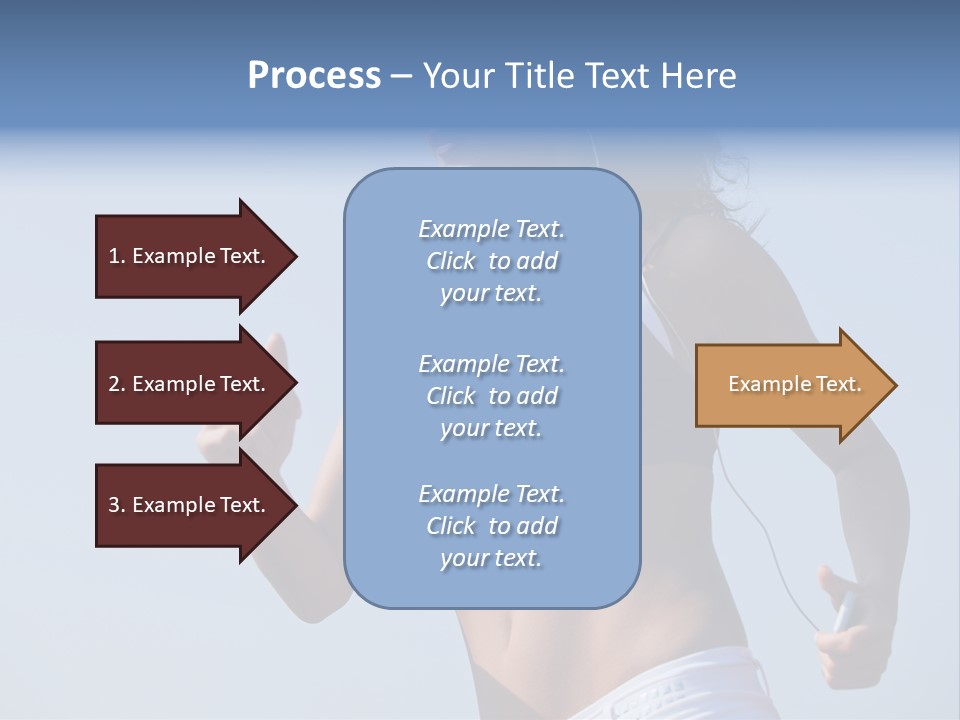 Woman Outside Sand PowerPoint Template